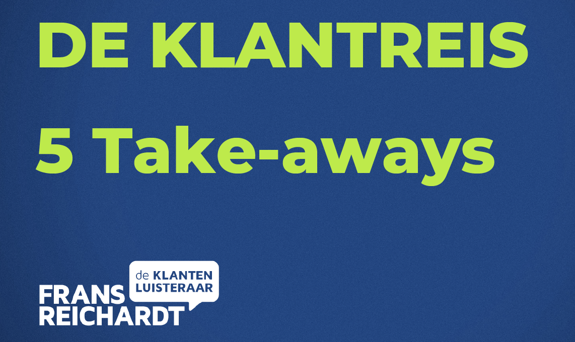 Frans Reichardt Take-aways Klantreis